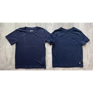 BABY GAP Lot Set of 2 Basic Crew Neck Pocket T-Shirt Cotton Casual Toddler Boy 4